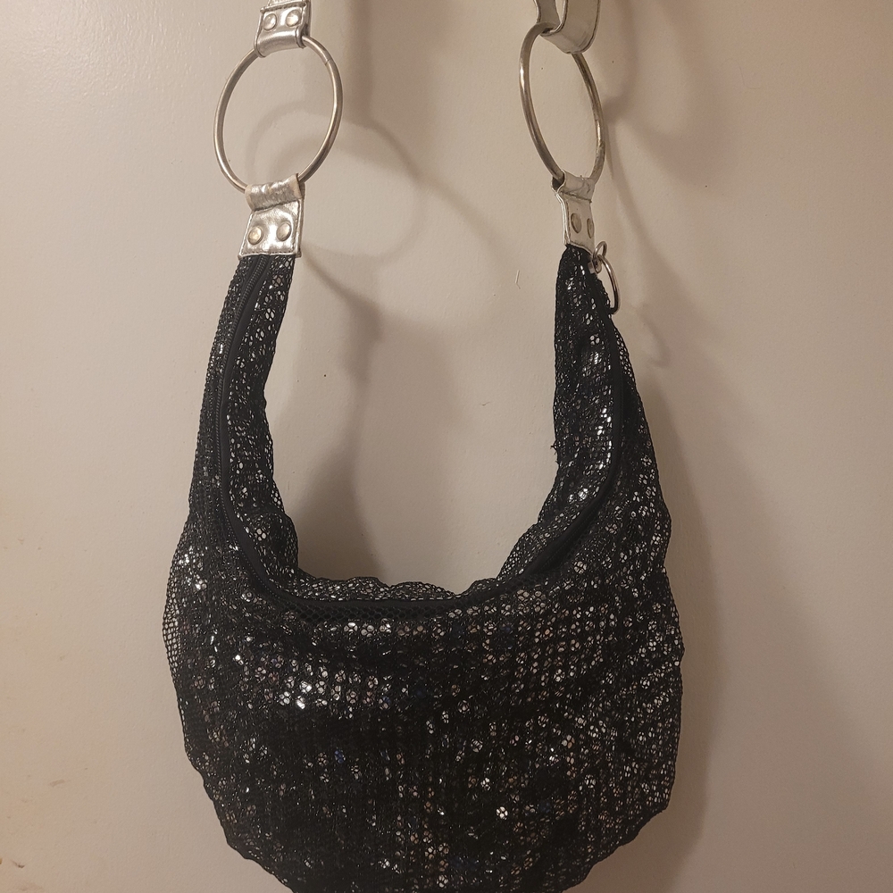 Black Sequin Women's Bag